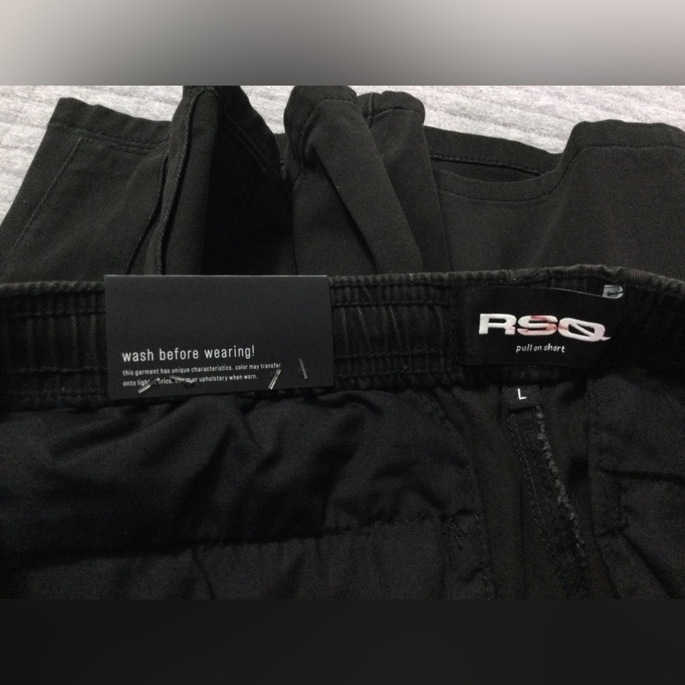 RSQ Boy’s Black Cargo Twill Pull On Short Size L - Picture 5 of 11